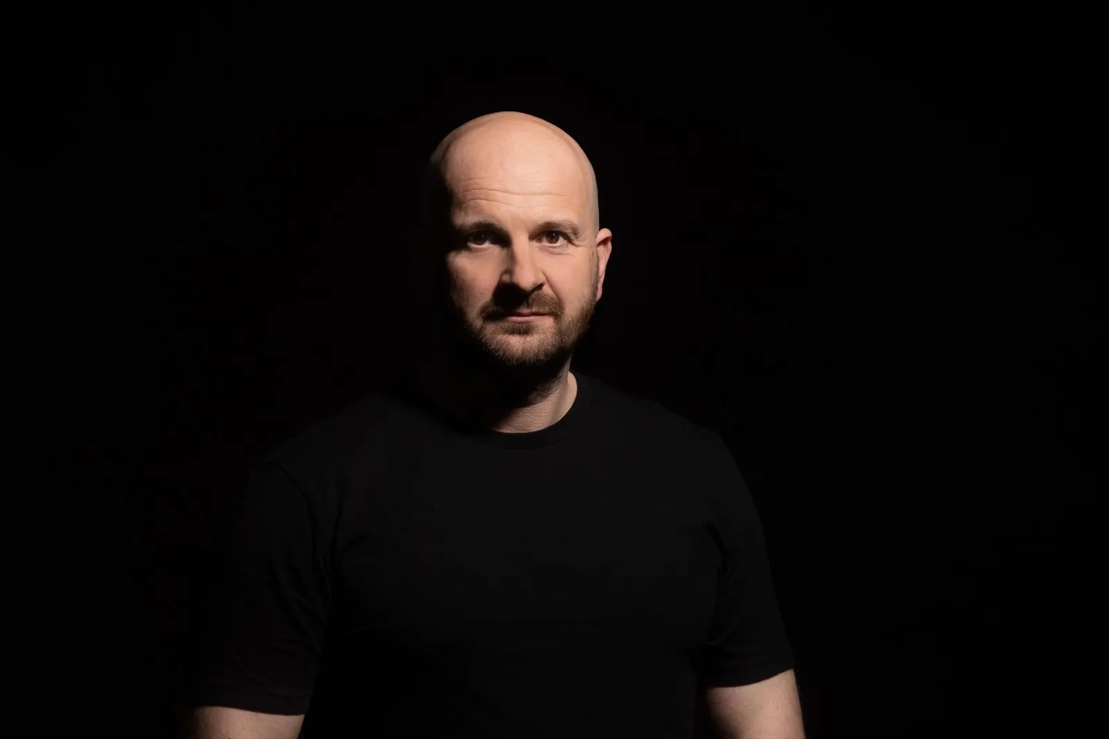 Julian Napolitano, music producer and remixer, in his studio