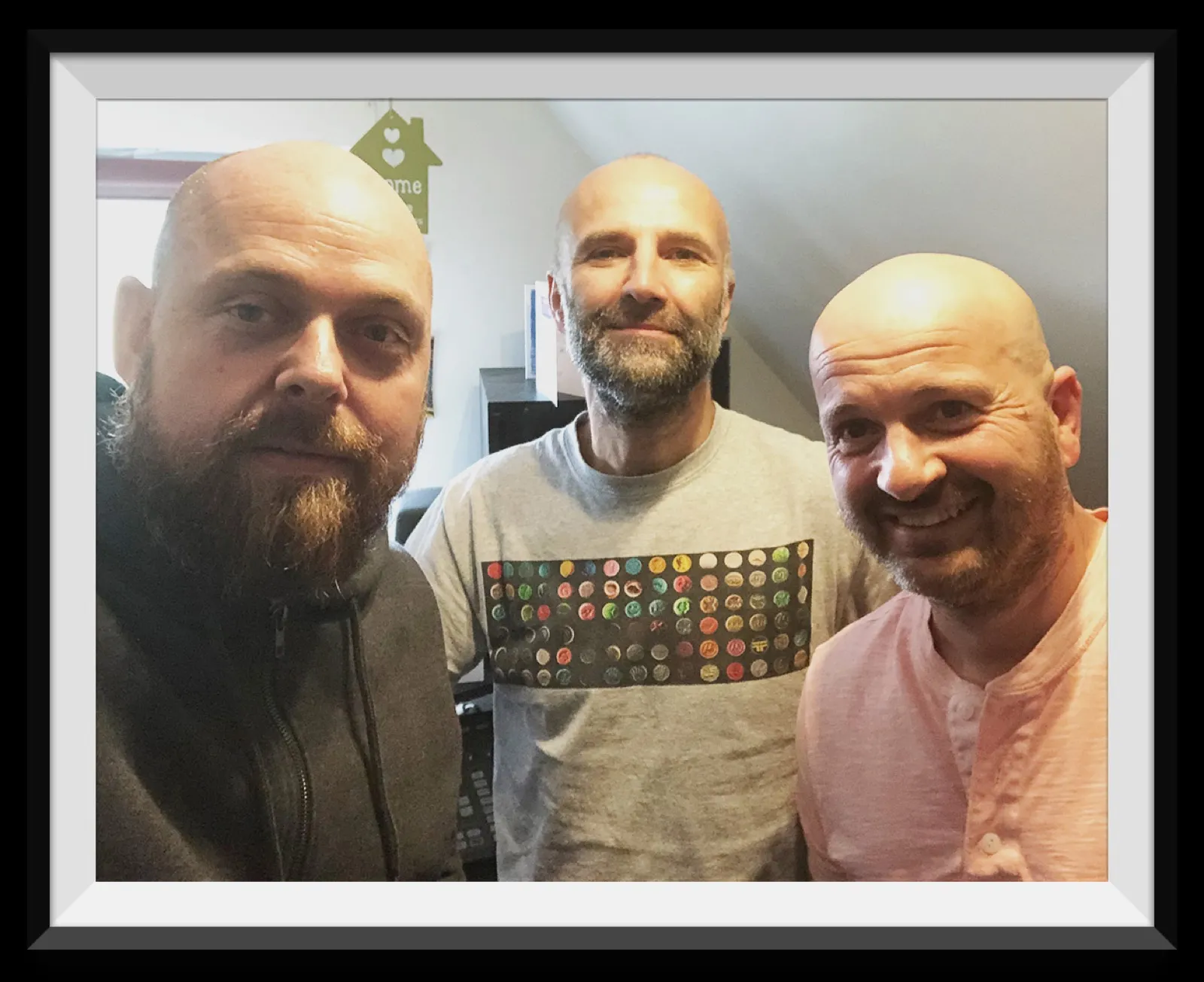 Julian Napolitano in the studio with Kilmer (Mark Smeadly and Jo Bonner)